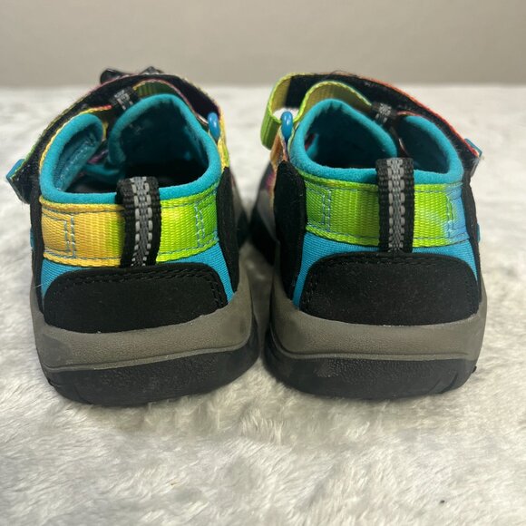 Keen Newport H2 Kids 9 Hiking Rugged Sandals Youth Rainbow Tye Dye Waterproof - Picture 5 of 9